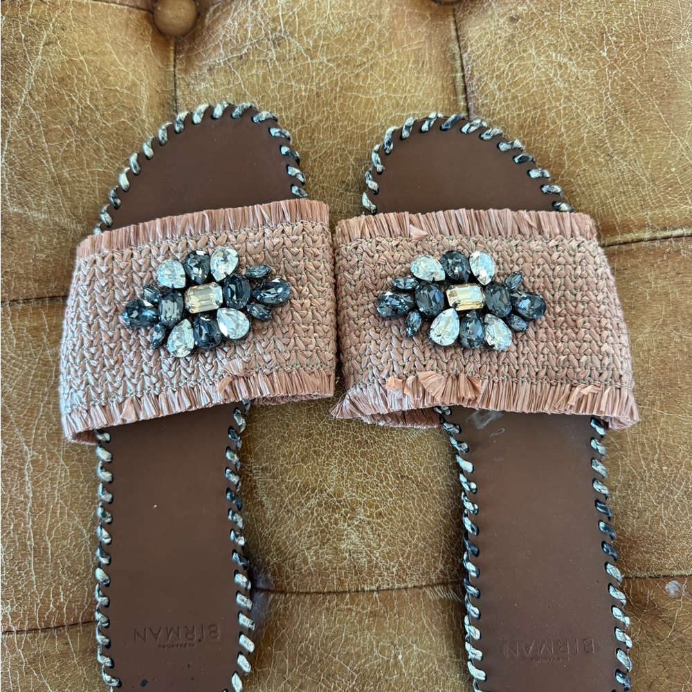 Alexandre Birman Embellished Pink Sandals